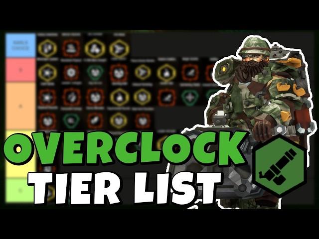 ULTIMATE GUNNER Overclock Tier List in Deep Rock Galactic!