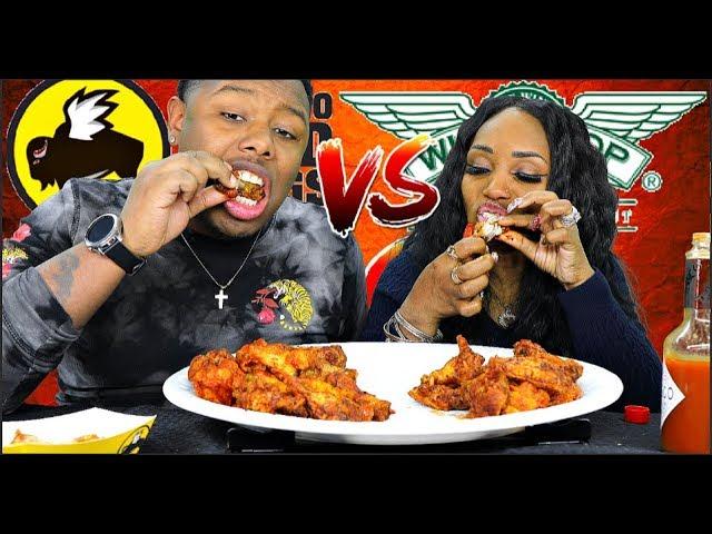 BUFFALO WILD WINGS VS. WING STOP. FT BLOVESLIFE WHO’S HOTTER?? (BLAZIN vs. ATOMIC) 