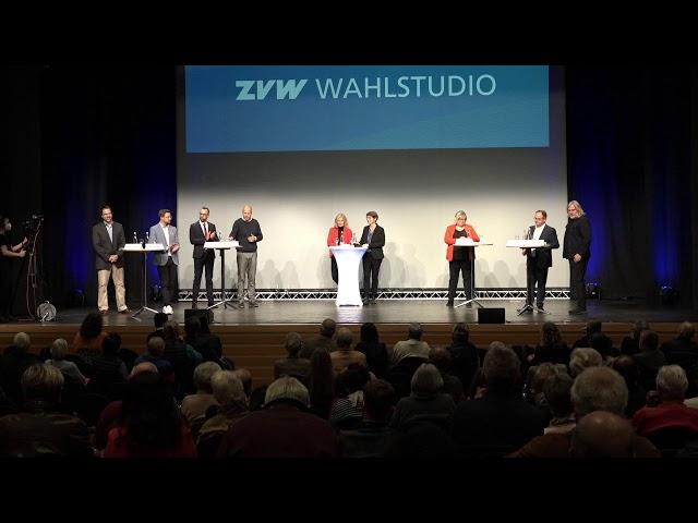 ZVW-Wahlstudio zur OB-Wahl in Schorndorf: Podiumsdiskussion mit den Kandidaten