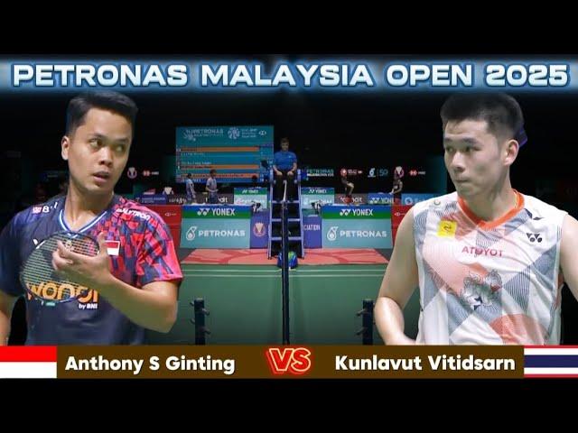 Ginting hadapi tunggal Thailand "Kunlavut Vitidsarn" di round kedua | Badminton PMO25