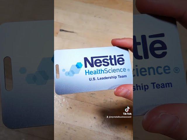 UV Printed Metal Cards for Nestlé #shorts #uvprinting #printing #businesscard