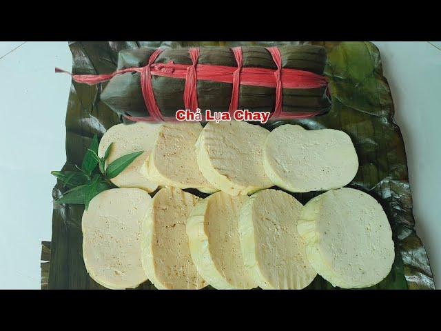 Chả Chay - Cách Làm Chả Lụa Chay Dai Ngon [Cách Gói Chả Lụa Thật Đơn Giản] Thảo Phan Vlog
