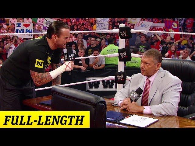 CM Punk negotiates his contract with Mr. McMahon