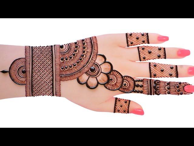 easy top Arabic mehndi design-weddingDulhan special #mehndidesign-simple#henna #madhi#eid #mehandi