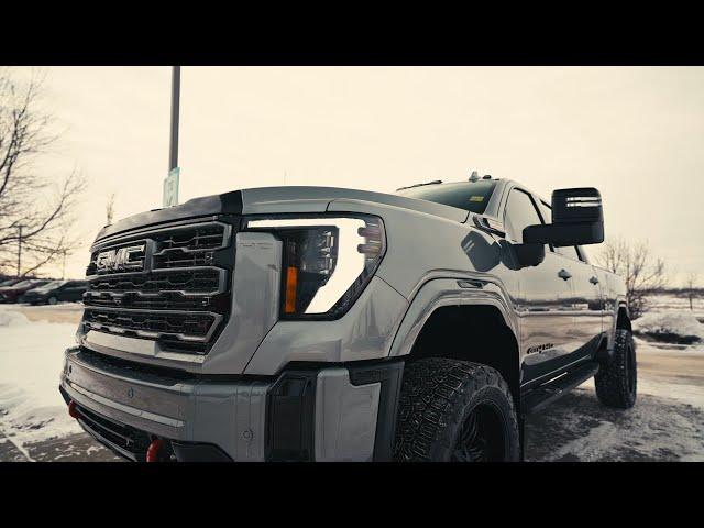 Custom 2025 GMC Sierra 3500HD AT4 in Sterling Metallic