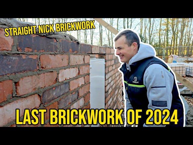 The LAST brickwork for 2024! #construction #bricklaying