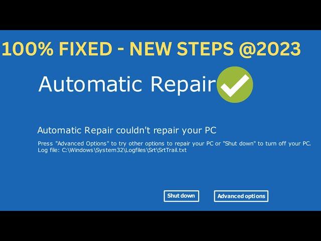 How To Fix Automatic Repair Couldn't Repair Your PC Windows 11|| Automatic Repair Loop In Windows 11