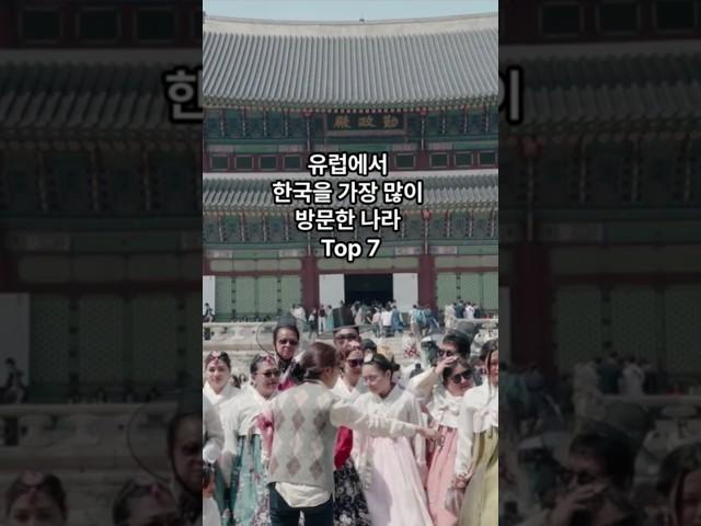 유럽에서 한국을 가장 많이 방문한 나라 Top 7