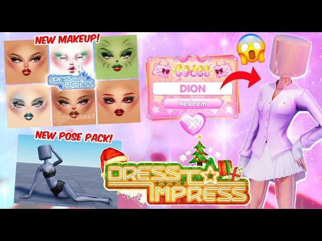 NEW CHRISTMAS CODES, ICE SKATING & MORE SNEAK PEAKS COMING to the DRESS TO IMPRESS CHRISTMAS UPDATE!