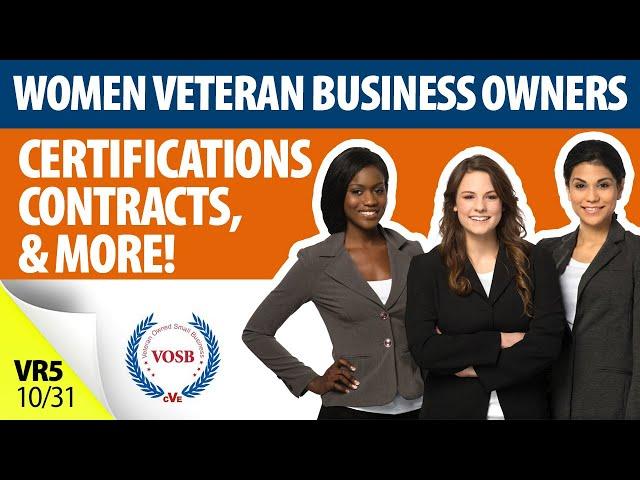 VR5: Women Veteran Owned Business Opportunities