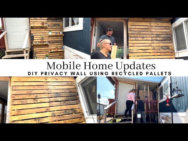 Mobile Home Updates|Privacy Wall|Landscaping Ideas|Mobile Home Remodel|Single Wide Living