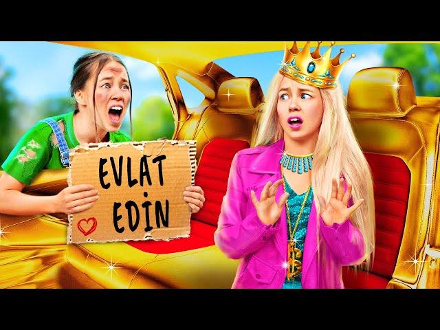 MİLYARDERLER BENİ EVLAT EDİNDİ!! PARASIZDIM, Aşırı ZENGİN Oldum | Komik Sorunlar La La Dünya Emoji