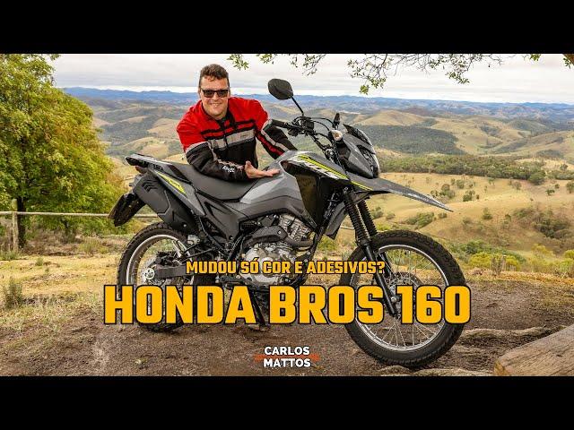 Honda Bros 160 2025 - Será que foi só adesivos e cores?