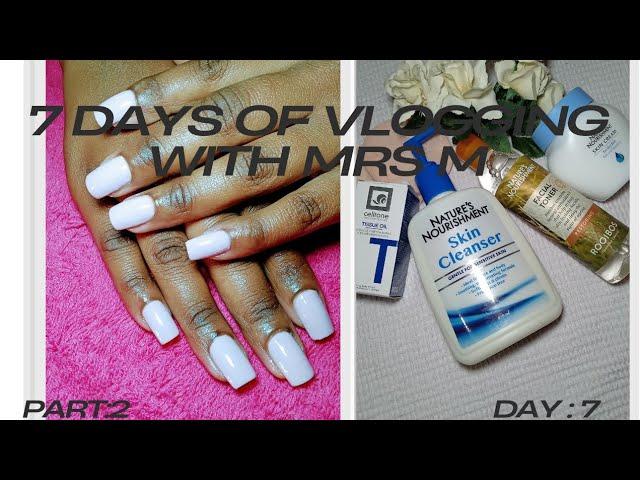 #vlog , had a nail  client , skin care  by nature"s nourishment  