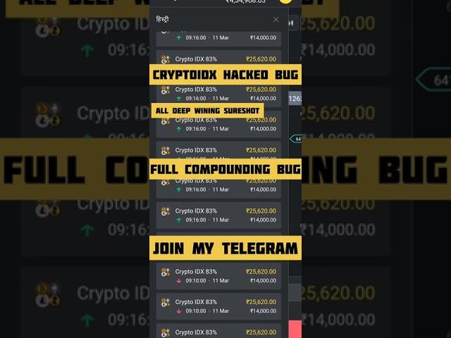 binomo trading cryptoidx hacked bug full compounding chipest price sale bug join my telegram channel