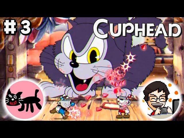 【2人実況】激ムズアクション『Cuphead』で大騒ぎ協力プレイ #3