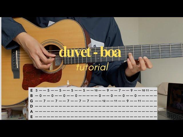 duvet - boa guitar tutorial with TAB