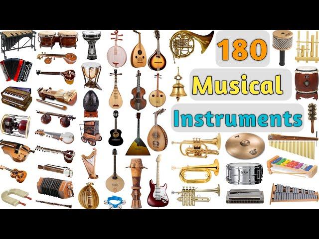 List of Musical Instruments ll 180 Musical Instruments Names in English With Pictures