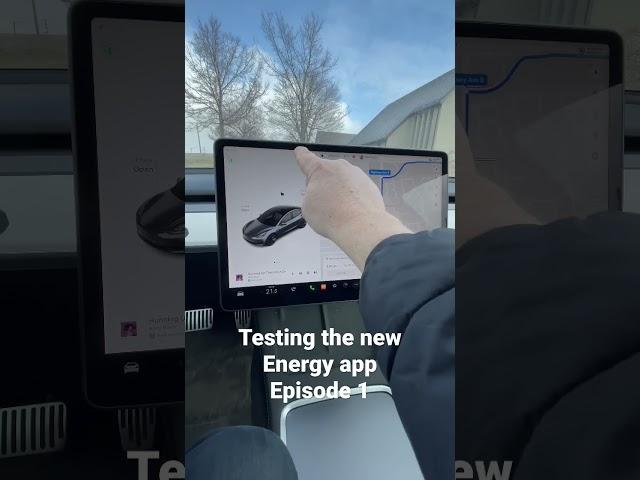 Testing the newEnergy app Episode 1 #teslamodel3