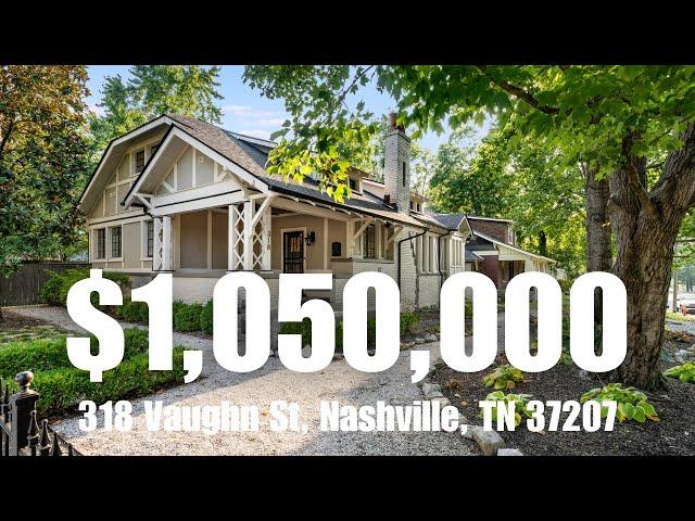 Beautiful 1920's Home For Sale in Nashville. 318 Vaughn St