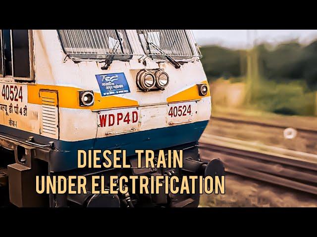 Resurgent Diesel Locomotive - KJM WDP4D Leading Mysuru Belgavi Express!