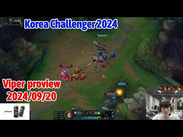 Viper proview 2024/09/20 jinx smolder Korea challenger | Viper第一视角