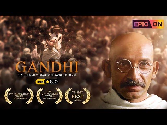 Gandhi (1982); Ben Kingsley, Pt.Ravi Shankar Full Movie in Hindi ~Eng Subtitles~ Remastered Full HD+