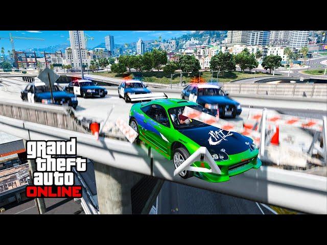 ЧИТ ТАЧКА ИЗ ФОРСАЖА УХОДИТ ОТ ПОГОНИ НА МАКСИМАЛЬНОЙ СКОРОСТИ В GTA 5 ONLINE