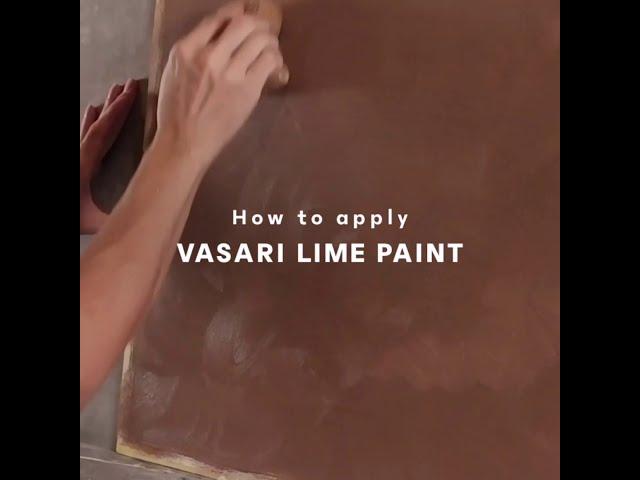 How to apply Vasari Lime Paint