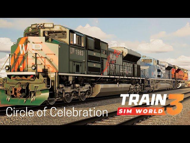 Circle of Celebration | Sherman Hill - SD70ACe - (Union Pacific) Train Sim World 3
