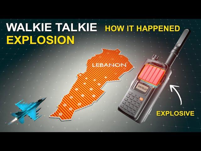 How Lebanon Walkie Talkie Explosion Happened? Israeli Airstrikes #israel #hezbollah