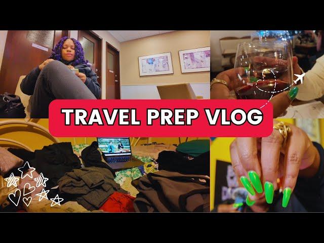 Travel prep and pack with me  ️ | doing my own hair, workcation packing tips, appointments