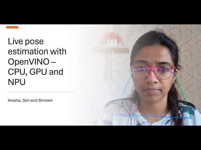 Live Pose Estimation OpenVINO using - CPU, GPU and NPU