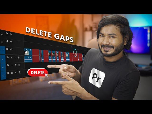 (One Click) How to Close Gaps Between CLIPS in Premiere Pro