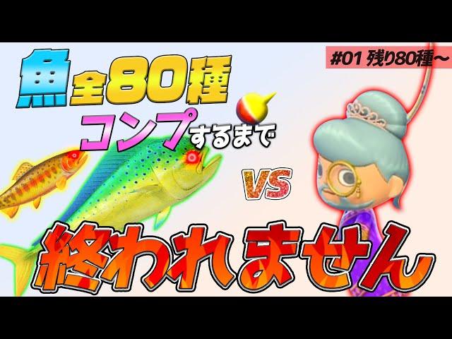 【あつ森生放送】魚図鑑コンプリートするまで終われません#01【あつまれどうぶつの森　魚図鑑コンプリート】