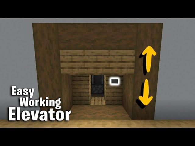 How to Make a working Elevator in Minecraft 1.17 (easy)