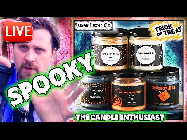 LIVE - UNBOXING Halloween Candles! - LUNAR LIGHT CO - FULL 2019 Collection - Reviews - HAUL