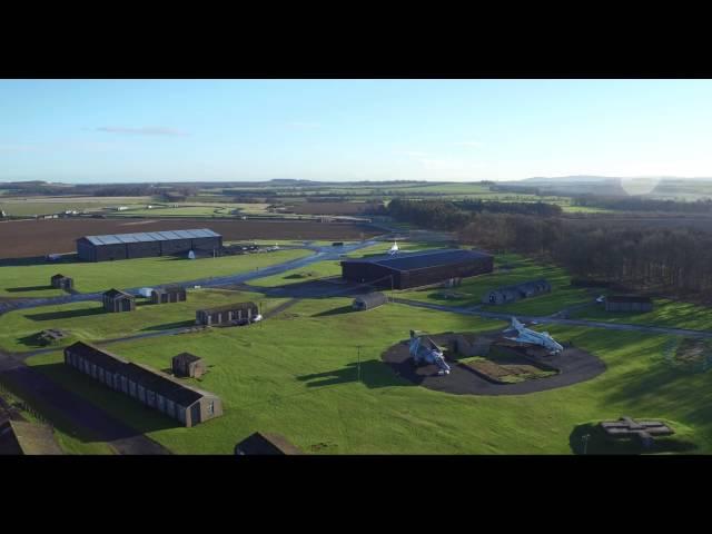 Flying over the National Museum of Flight, East Fortune Airfield part 1