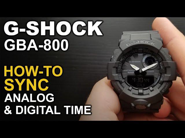 Gshock GBA 800 - Adjusting watch hands - Module 5554