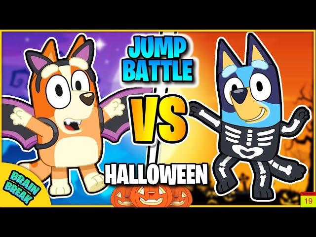 Bluey Halloween Brain Breaks | Freeze Dance & Just Dance | Spooky Bluey Games For Kids