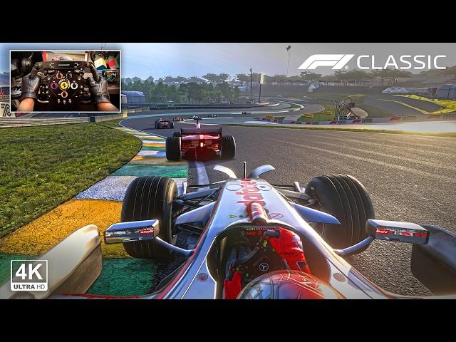 Lewis Hamilton's McLaren MP4-23 V8 - Brazilian GP São Paulo F1 2020 Classic Steering Wheel Gameplay