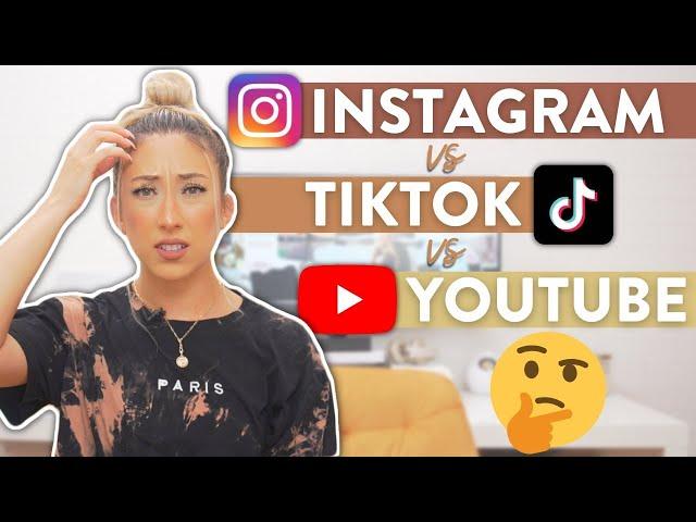 WHICH SOCIAL MEDIA PLATFORM SHOULD YOU BE ON? Instagram vs. TikTok vs. YouTube 