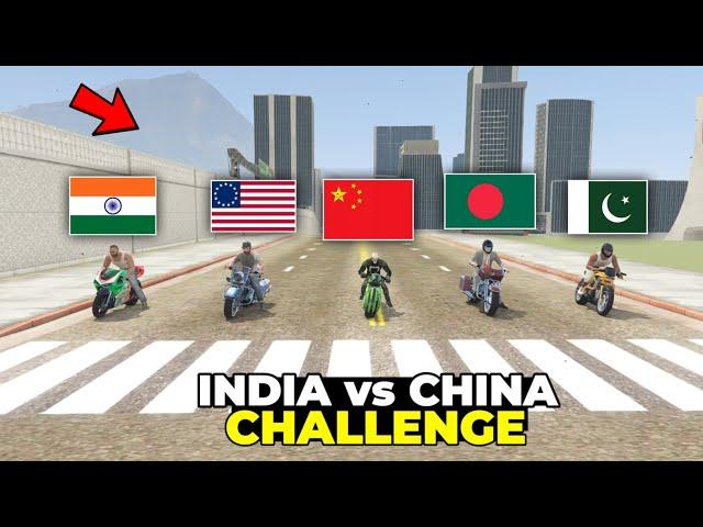  INDIA vs CHINA "CHALLENGE" in INDIAN BIKE DRIVING 3D