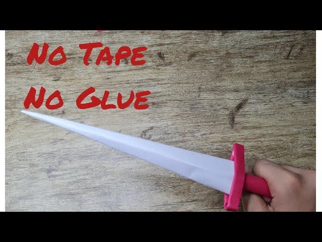 Paper Origami Dagger || Simple Paper Knife || How To Make Paper Knife ||