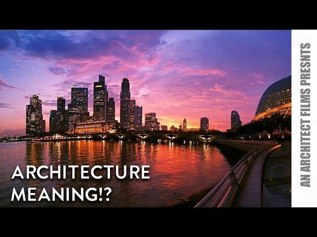 ARCHITECTURE MEANING/WHAT IS ARCHITECTURE?!-EXPLAINED SHORT! P1