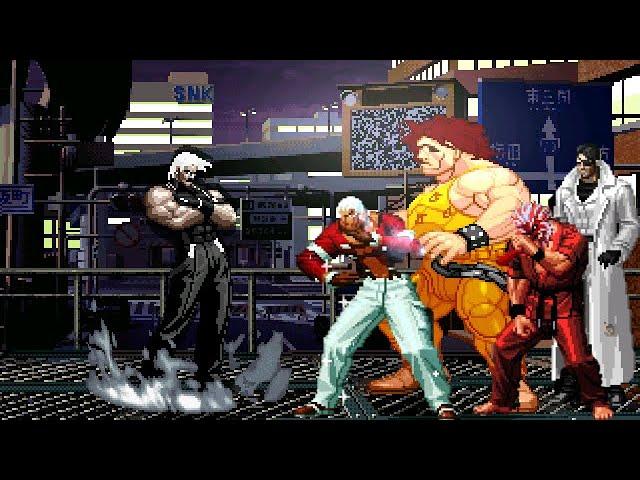 [KOF Mugen] | New Final Rugal vs Avenger Heidern, Master Karate, Bomber Hugo, Frozen Yashiro [4vs4]