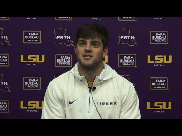 LSU QB Garrett Nussmeier interview, Ole Miss game-week