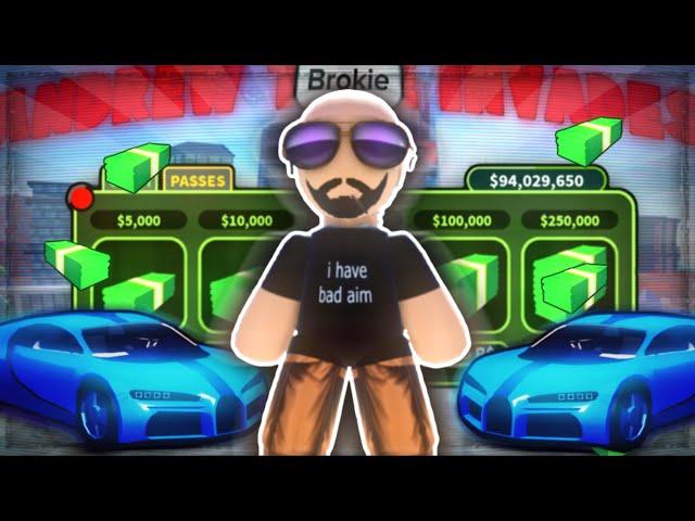 The GRIND To 100 MILLION CASH With ANDREW TATE… (Roblox Jailbreak)