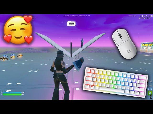 Chill ASMR 1v1 BUILD FIGHT Satisfying Fortnite Keyboard Sounds
