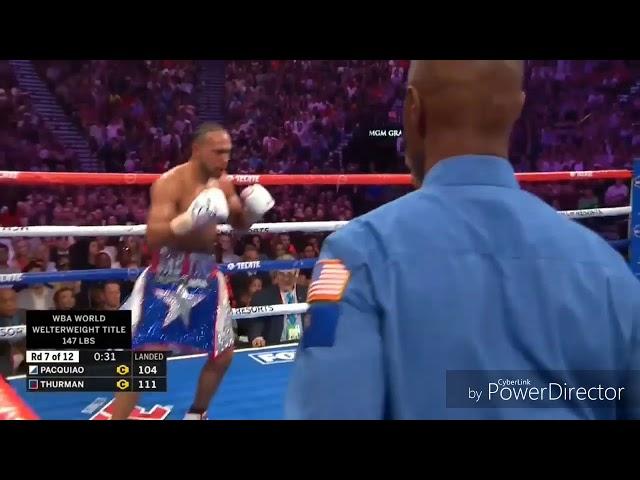 Pacquiao vs  Thurman Round 7 boxing 2019 fight HD HD 720p